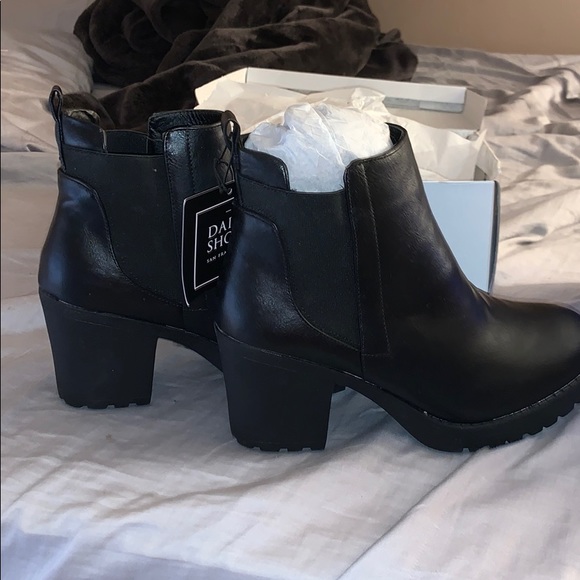 Black Platform Booties - Picture 1 of 4